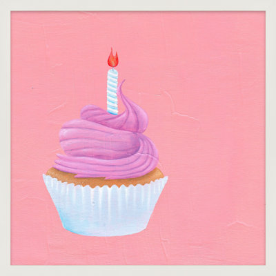 Birthday Cupcake Print by Katy Montica
