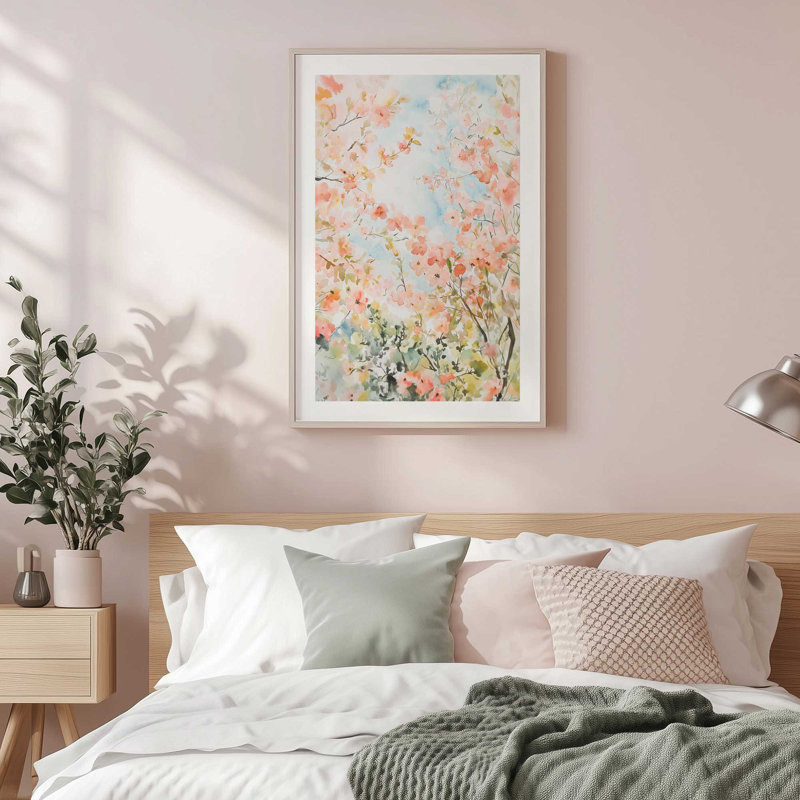 Blossoms in Spring Light III Framed Print, Polished Gold, 11" H x 9" W