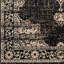 Tapis oriental noir / sauge tissé à la machine Ramsay-328630783