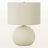 Mya Ivory and Cream Shade Standard Table Lamp, 18.04'' H X 13.87'' W X 13.87" D