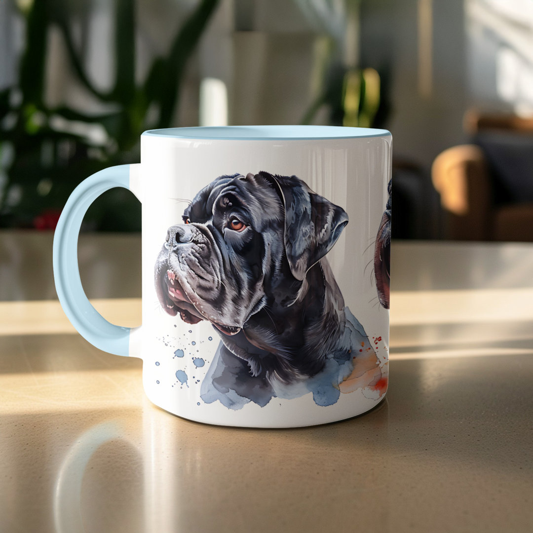 11oz Watercolour Terrier Dog Design Coffee Mug