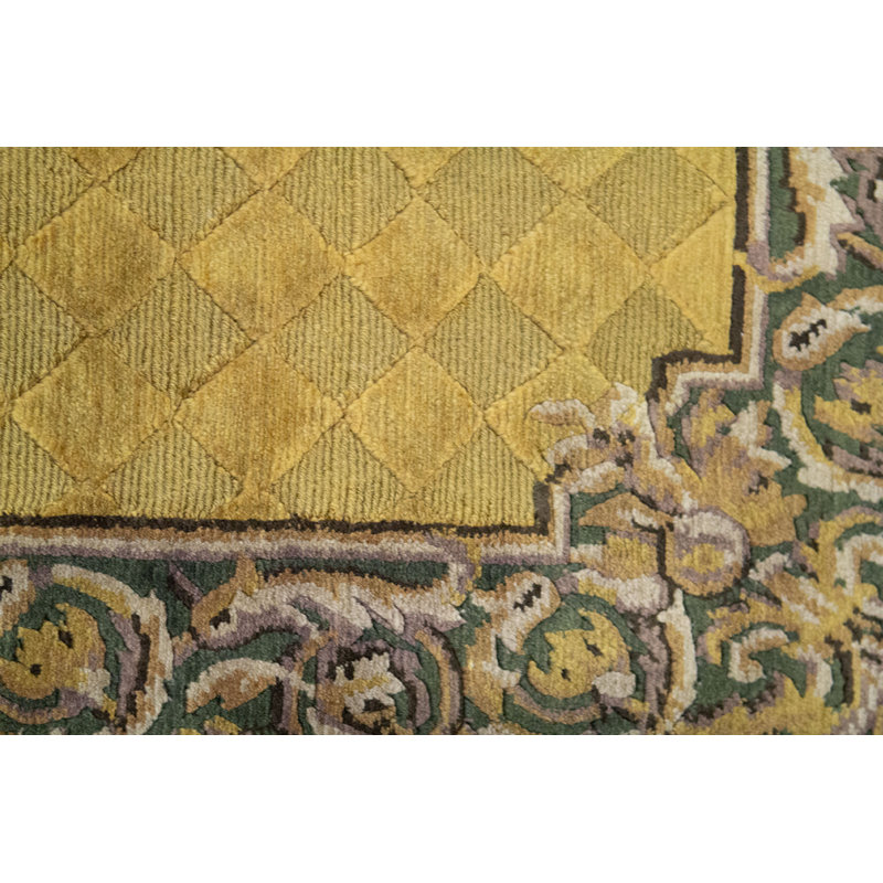 Hand-Knotted High-Quality Gold Area Rug