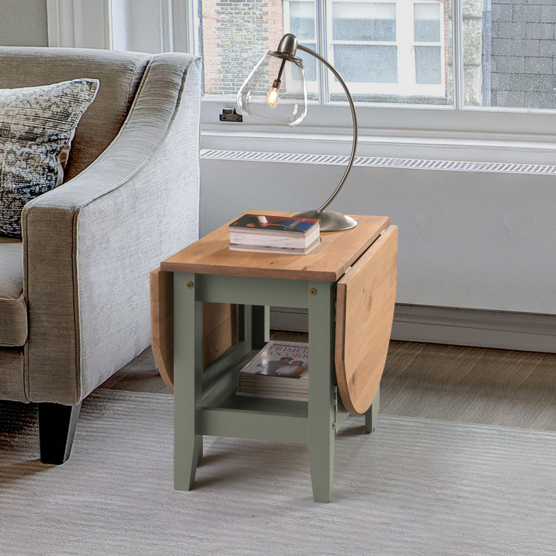 Allbritton Drop Leaf Coffee Table, Green