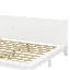 Lit plateforme en bois avec tête de lit, structure de lit moderne et robuste avec support en lattes de bois-681176260-681176261