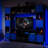 X Rocker Mesh-Tek Media Gaming Unit - Tv Unit - Blue