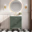 Meuble-lavabo autoportant en bois massif de 30 po / 36 po avec comptoir en marbre de Carrare et lavabo encastré (3 couleurs disponibles)-115161344-114194425