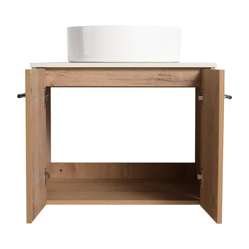 24'' Single Bathroom Vanity with Ceramic Top