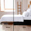 Jupe de lit de 16 po avec jupes de lit en microfibre brossée plissée-101377267-24825980