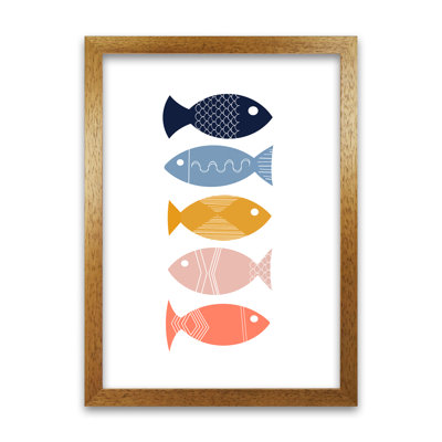 Scandi Mid Mod Fish Original - Print