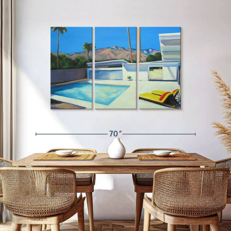 Lilie By The Pool II, 36" H x 57" W