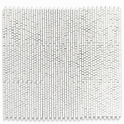 Thassos White Marble 12 in. x 11 in. Honed Marble Tile