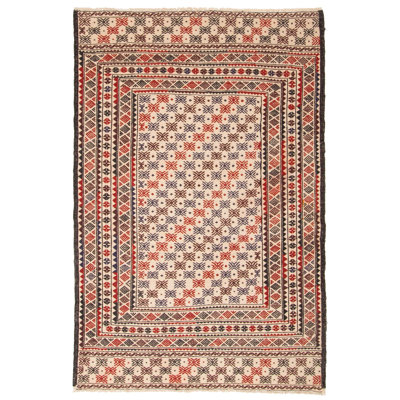 Morphew Cream Tapestry Kilim 4'4" x 6'4"