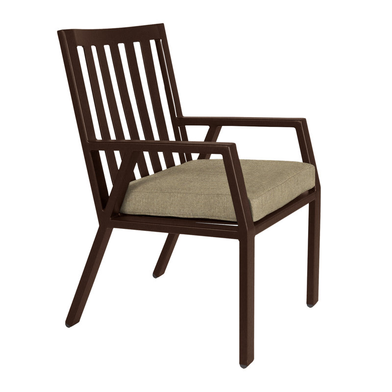 Aris Outdoor Dining Armchair, Copper Creek, Harris Stone