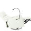 Fauteuil oscillant pivotant 270 °, surface facile à nettoyer - Fauteuil inclinable gris, port