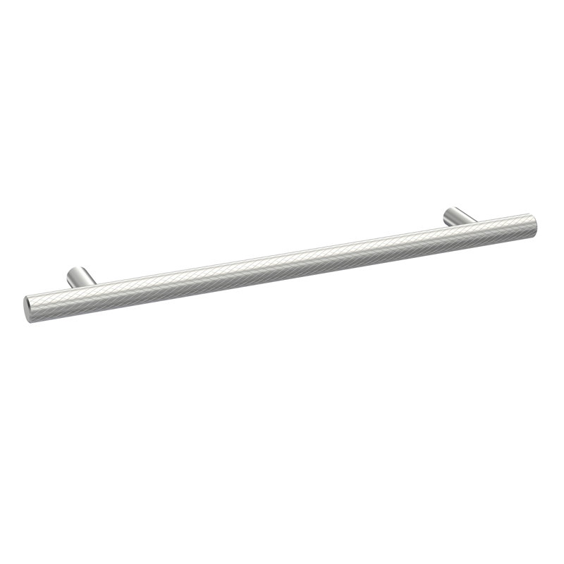 Knurled 19 1/6cm Centre Bar Handle, 19 1/6 cm, Satin Chrome