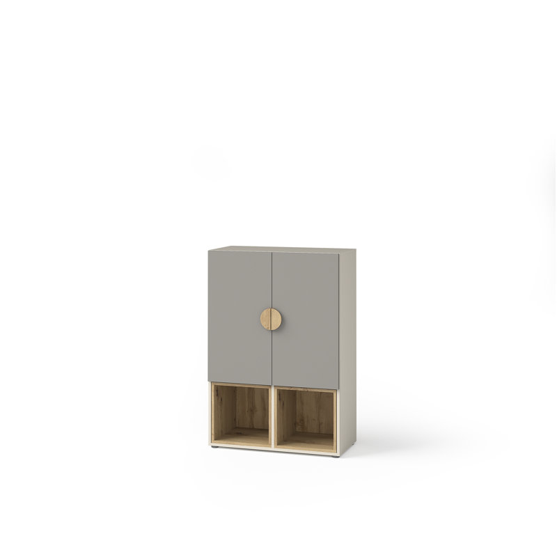 80.1cm W Chest of Drawers, Anthracite/Artisan Oak