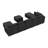Tremee U Shaped Sectional Sofa Sleeper Sofa Couch With Storage Dark Grey-1532868428