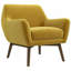 Fauteuil lounge en velours doré