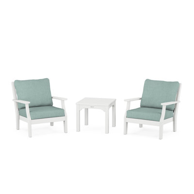Martha Stewart By POLYWOOD 2 - Person Patio Conversation Sets with Cushions