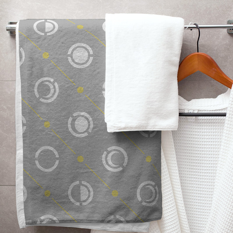 Serviette de bain Classic, Noir clair
