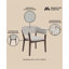 Blake Modern Faux Mohair Upholstered Beech Wood Dining Armchair in Greige-192285222