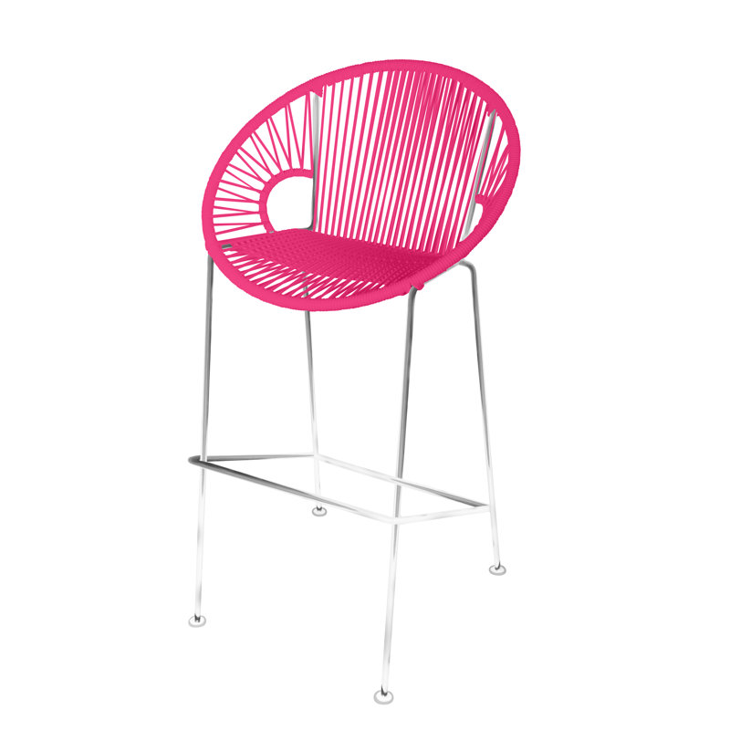 Tabouret 31 ", Or, Chrome