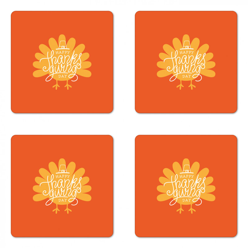 Square 4 Piece Coaster Set
