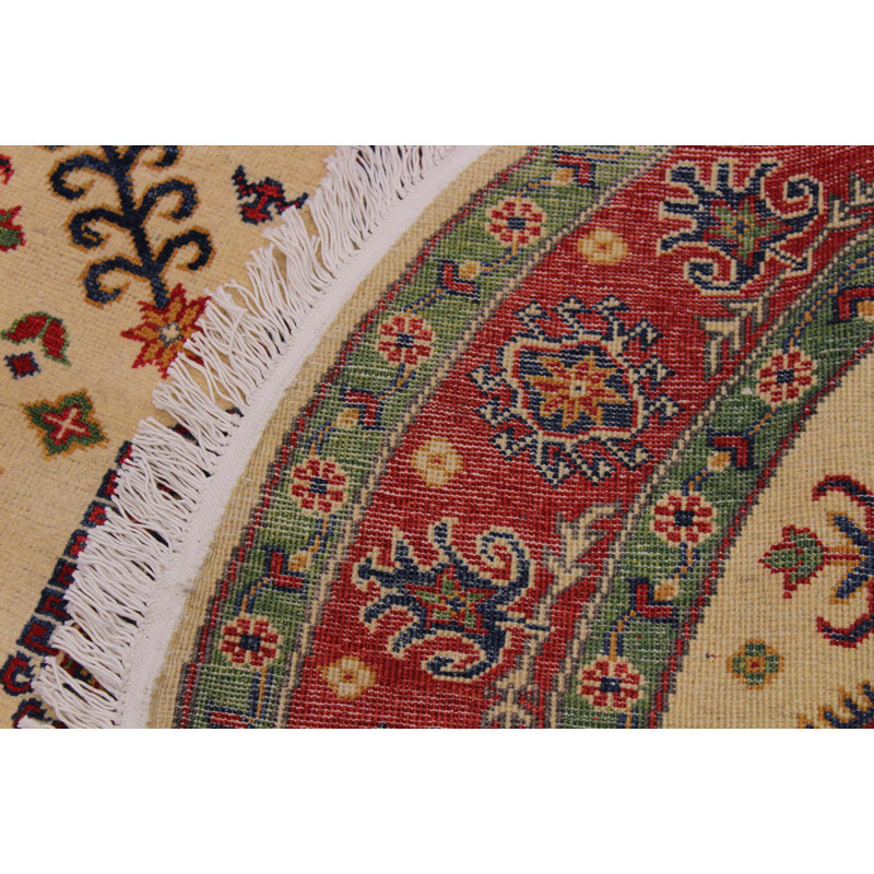 Madeeha One-of-a-Kind 4'9" x 4'11" Area Rug in Red