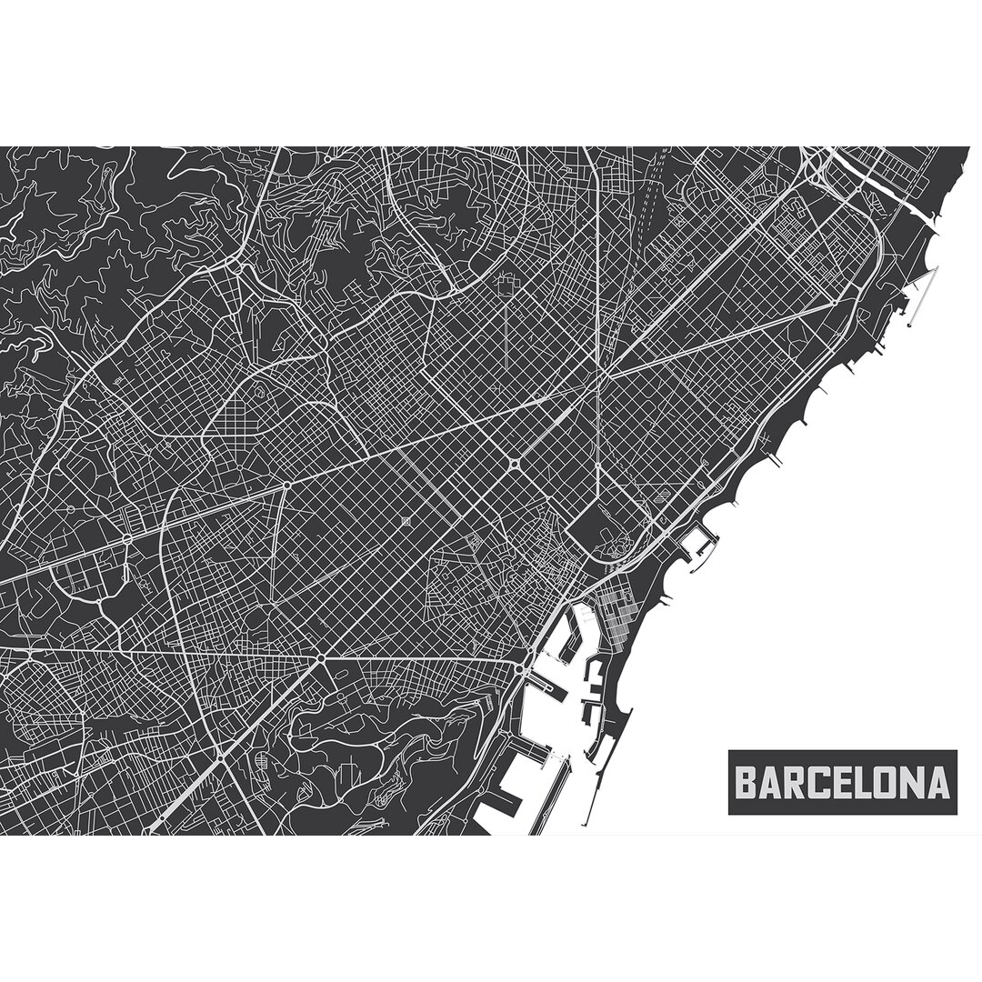 Fototapete Barcelona Papier 2.54 m x 368 cm