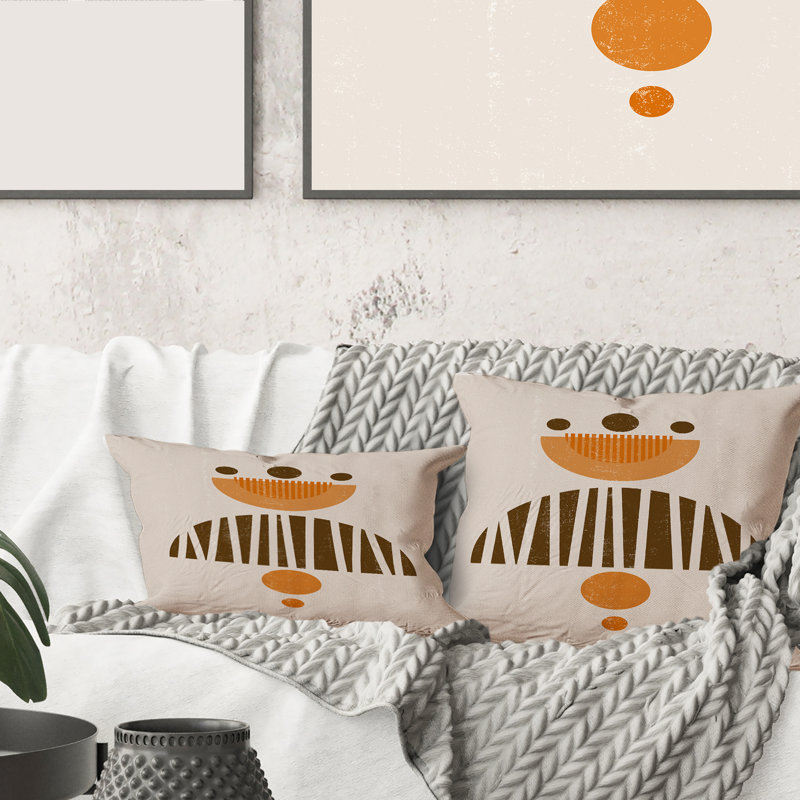 Housse de coussin rectangulaire et insert Minimal Sun and Moon IV