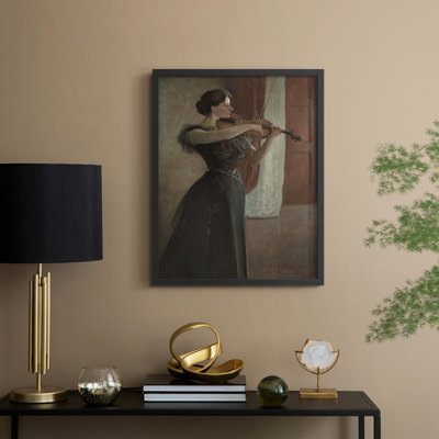 Vintage Portrait Print LXX Framed Print - Solid Wood