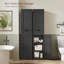 Armoire de rangement haute 67,13 po avec 2 portes et 1 tiroir-1505794355