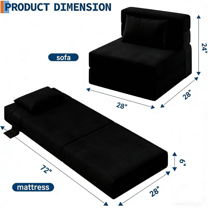 Sofa & Chaise, Black Does Not Apply, Black