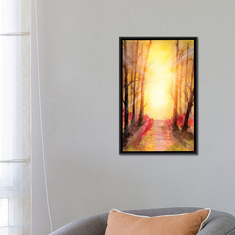 «In The Forest V» par Marco Gonzalez - reproduction d'art sur toile tendue, H 26 po x l 18 po x P 1,5 po, Pas de tapis