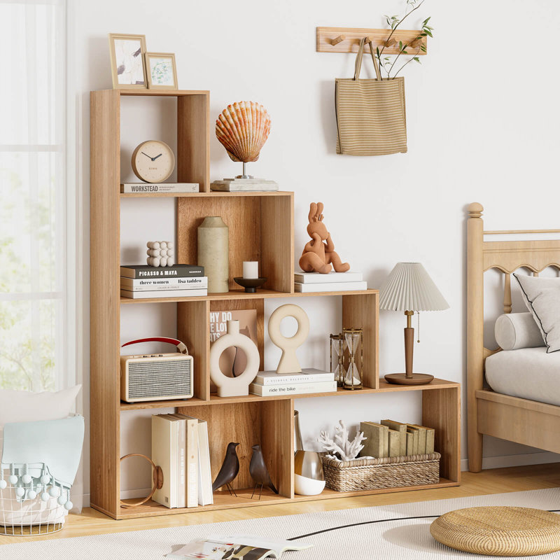 Alinea Step Bookcase, Natural