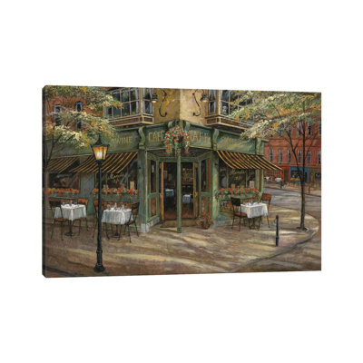 Mandi's Café - Wrapped Canvas Painting