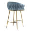 Ensemble de 2 tabourets de bar 26 po à hauteur de comptoir avec dossier ondulé 26 po-1811732686