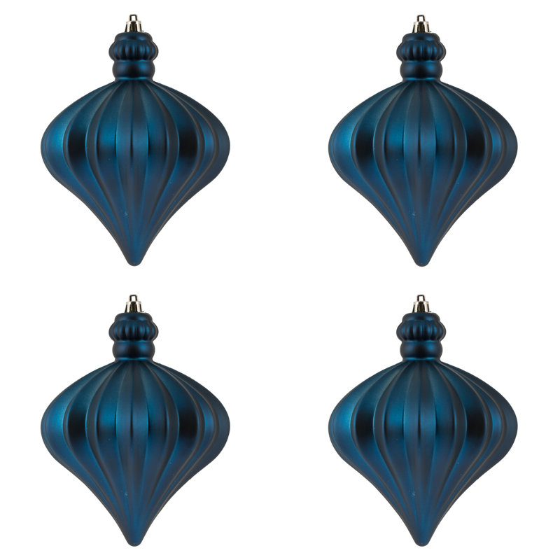 Ornement de Noël oignon 6 po, Bleu minuit