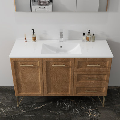 Comptoir de meuble-lavabo en résine 48 po
