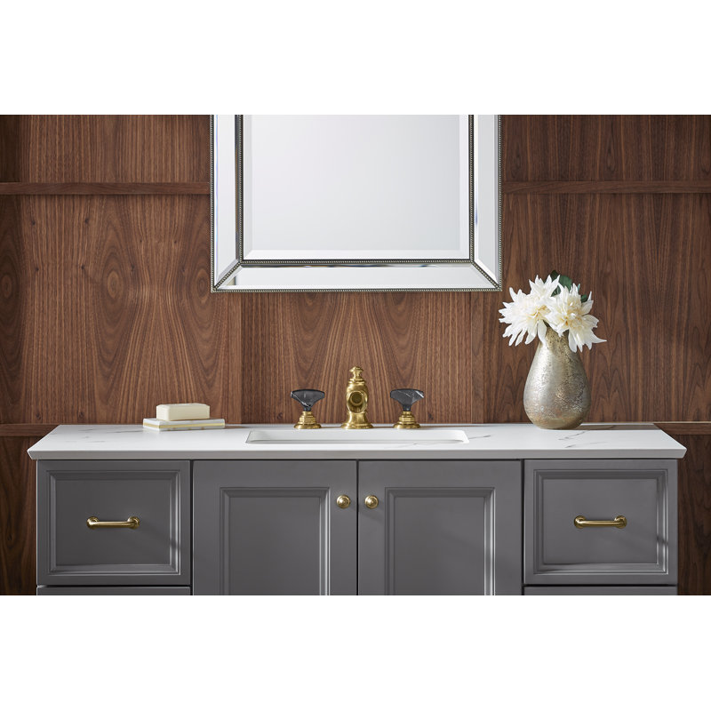 Artifacts Widespread Bathroom Sink Faucet Handles, Polished Chrome