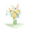 «Pastel Bouquet Of Flowers I» sur toile par Regina Moore