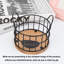 Support à dosettes de café pour comptoir, organisateurs de rangement pour dosettes de café K, panier à café avec base en bois pour la cuisine-113498409