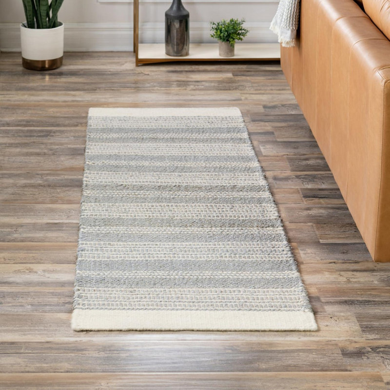 Kovacs Striped Indoor Rug, Runner 2'7" x 12'