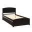 Lit plateforme minimaliste simple avec lit gigogne pour un style de chambre à coucher amélioré et pratique, idéal pour les espaces de vie modernes-537092158
