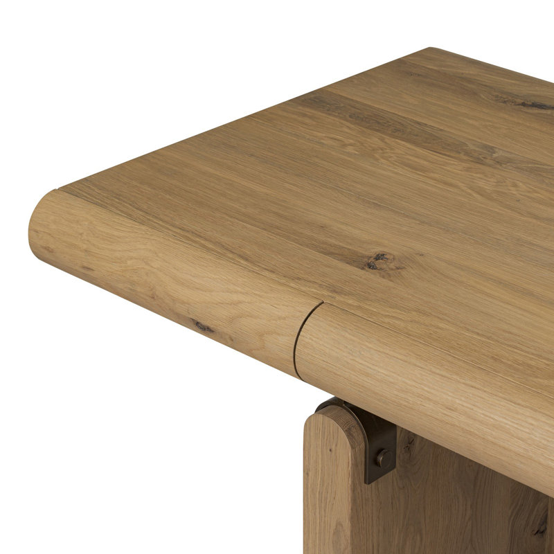 Cleo Desk-Worn Black Oak, Light Natural Oak