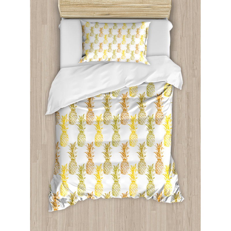 Coastal Polyester Geometric Shapes Duvet Cover