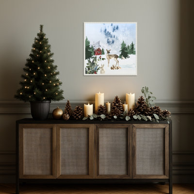 Christmas Morning by Emel Tunaboylu Framed Canvas Wall Art Print