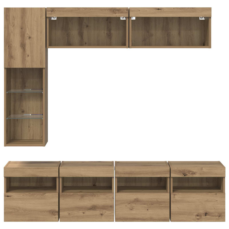 TV Stand for TVs up to 24", Artisan Oak
