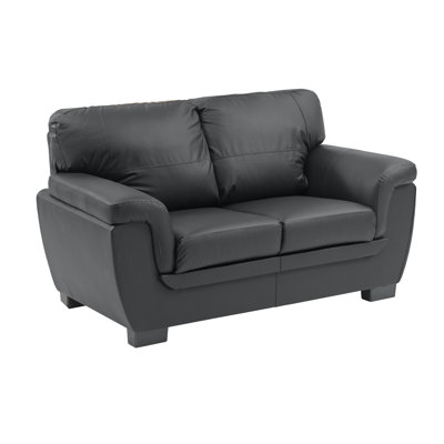 Faux Leather Loveseat