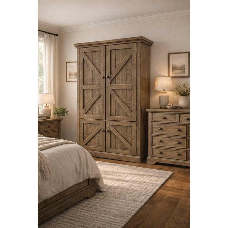 Armoire Kellogg, Bois flotté rustique